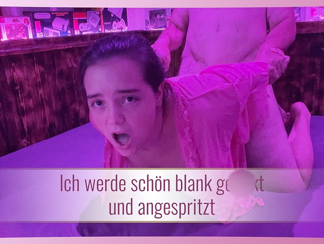 Ich werde schön blank gefi**t und angespri**t